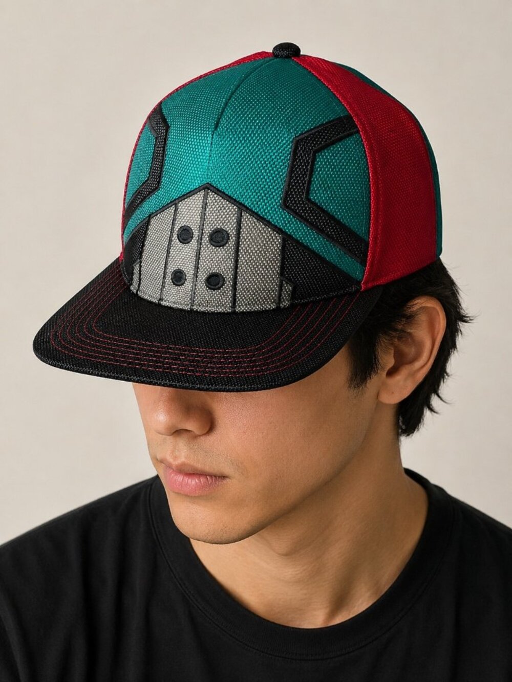 My Hero Academia Adjustable Snapback Hat OSFM Deku Design